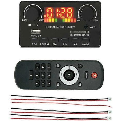 Carte décodeur MP3 sans fil Bluetooth 5.0 7V-25V pour haut-parleur (1/5)