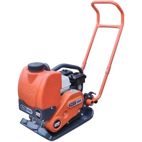 Altrad – Plaque vibrante thermique 74 kg – Force centrifuge 11 kN – Moteur Honda GX120 4 temps – Système d'arrosage intégré
