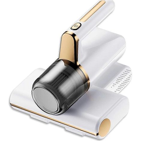 Aspirateur anti-acariens portatif, aspirateur anti-acariens avec lumière UV-C, aspirateur anti-acariens pour matelas, canapés et tapis (blanc) - JBMEDIA (1/4)