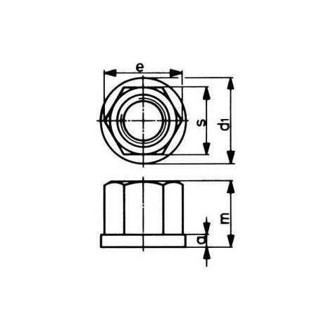Écrou six pans DIN6331 M18 forgé AMF 1 PCS