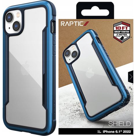 Raptic X-Doria Shield Case iPhone 14 Schutzhülle, blau (1/5)