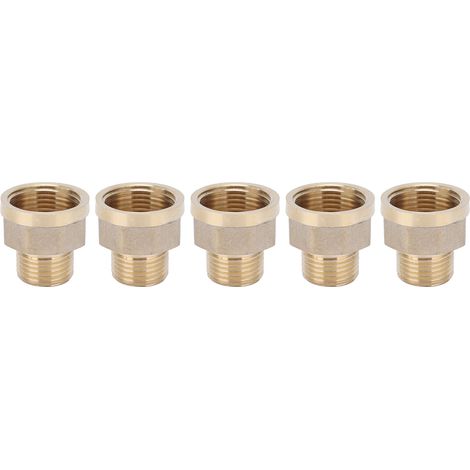Lot de 5 adaptateurs G3/4 femelle vers G1/2 mâle pour tuyau d'arrosage, accessoire d'irrigation. (1/5)