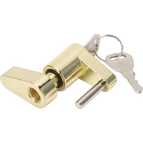 Verrou de coupleur de langue de remorque, antivol robuste et polyvalent pour camions RVS, boîte à outils dorée (1/5)