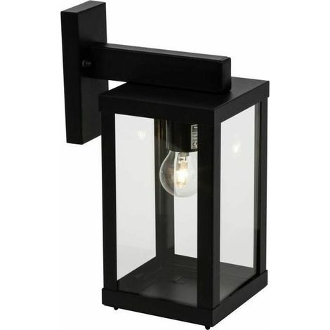 Brilliant GAIA lámpara de pared exterior negra 35,5 cm