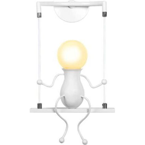 Modern and creative wall lamp, Simple Design, E27 black light, decorative lighting for children's room, corridor (1/3)