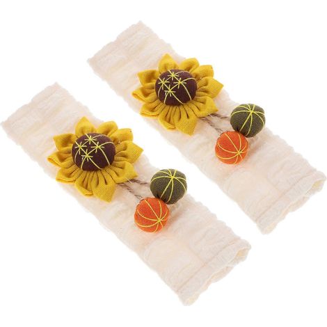 Accessoires pour femmes, housse de coussin à motif tournesol, compatible avec 1 paire (1/5)
