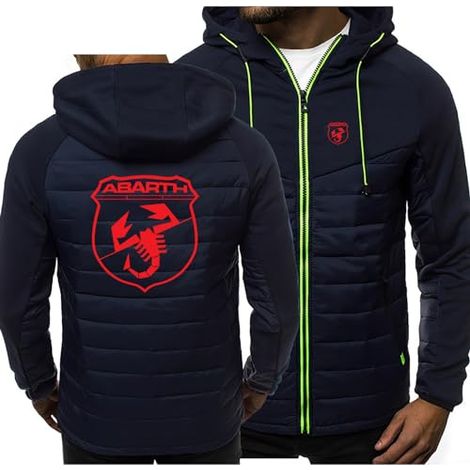 HARLSO VESTE À CAPUCHE ZIPPÉE POUR HOMME POUR ABA-RTH - SWEAT-SHIRT EN POLAIRE D'HIVER À MANCHES LONGUES - PULL CHAUD - SURVÊTEM