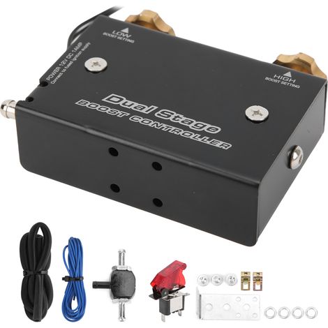 Zweistufiger elektronischer Ladedruckregler für Turbolader von Pkw, aus Aluminiumlegierung, für universelle 12-V-Fahrzeuge (1/5)