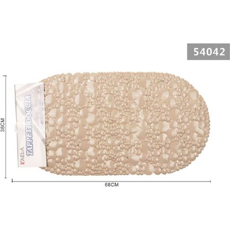 Trade Shop - MATTE DUSCHMATTE BADEMATTE RUTSCHFEST BEIGE 38X68CM 54042 -