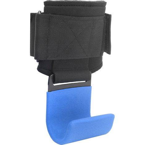 Crochet de traction pour haltérophilie sportive, musculation, sangles de poignet pour haltérophilie, ceinture, crochet bleu (1/5)