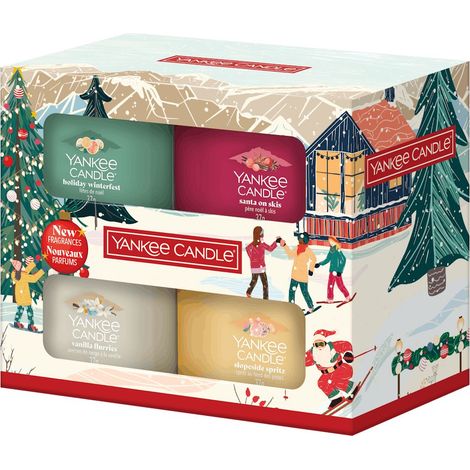 YANKEE CANDLE Confezione regalo 4 candele mini in vetro