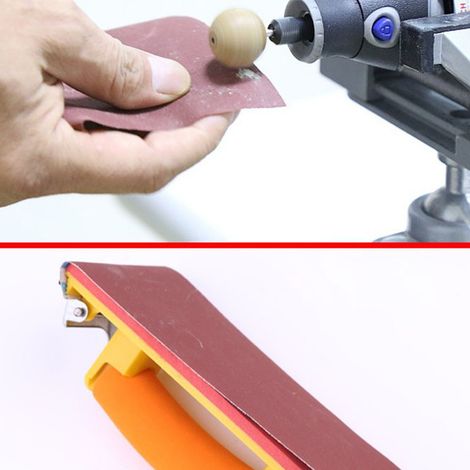 Rouleau de toile émeri 100 mm x 1000 mm, papier de verre pour le polissage d'outils de meulage, de travail des métaux et du bois, grain 80. (1/5)