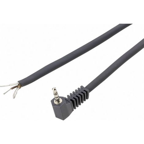 Jack 2.5 mm mâle, coudé TRU COMPONENTS 1578896 Nombre de pôles: 2 mono noir 1 pc(s)