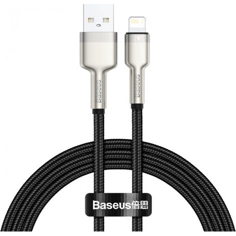Cavo Baseus Cafule da USB a Lightning, 2,4 A, 1 m (nero) (1/5)