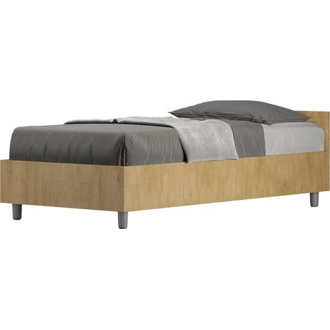 Letto Singolo 80x190 cm con Rete Nuamo Quercia (1/5)