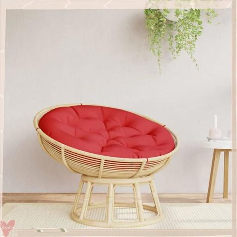361968 Coussin rond rouge 100 x11 cm tissu oxford (1/5)