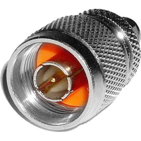 BeMatik - Adaptateur coaxial RF du connecteur mâle N au connecteur mâle rSMA (1/2)