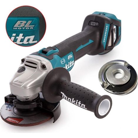 Makita DGA463Z 18v Cordless Brushless 115mm Angle Grinder Bare Tool + Flange Nut (1/4)
