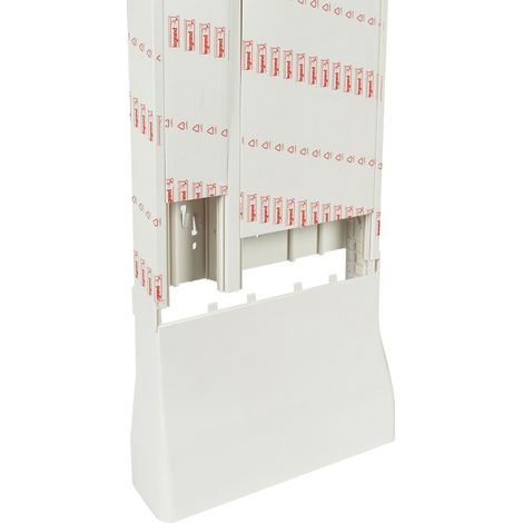 Legrand – Goulotte GTL 18 modules 2 compartiments avec couvercle complet – Système de compensation 2,45m à 2,60m – Fixation directe sans support
