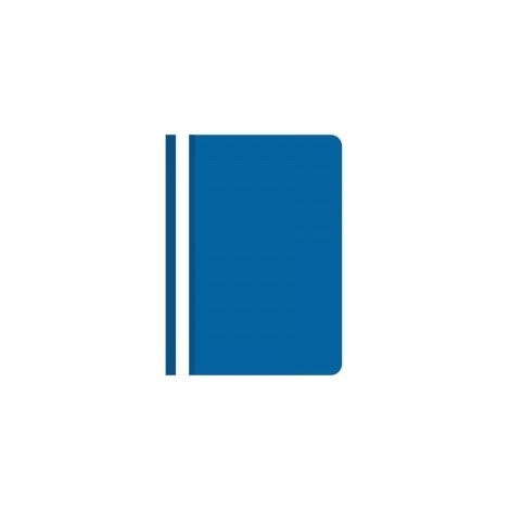 Cartelline rigide in PVC formato A4, 10 pezzi, blu