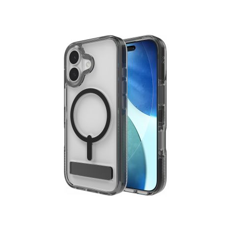 Étui Zagg Santa Cruz Snap KS pour iPhone 17 compatible MagSafe avec support (noir de jais) (1/3)