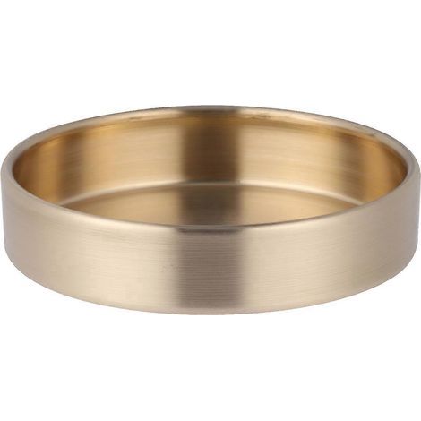 Schmuckablage im nordischen Stil, 10 cm, aus reinem Kupfer, dekorativer Organizer für Kleinigkeiten, Tablett für Lebensmittel und Nüsse – 10 x 10 cm – Gelb (1/3)