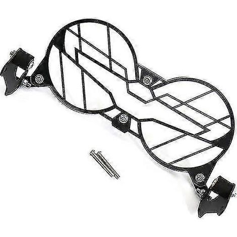Grille de protection de phare pliable pour moto V85, double protection, avec verre acrylique.