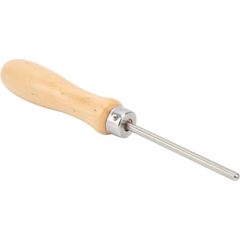 Alène à Corde Raquette Portable Universelle avec Manche en Bois pour Filetage de Raquette Extérieur (1/5)
