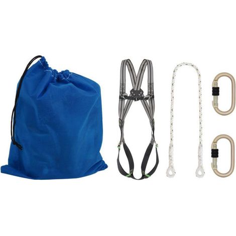 Conjunto Arnes 2 Ptos+Cuerda+ 2 Mosquetones
