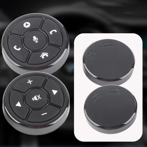 (Exklusiv für Südostasien) Multifunktionaler, kabelloser Universal-Autolenkrad-Controller, kompatibel mit Mobiltelefonen, Bluetooth-Steuerung und DVD (Knopfzelle enthalten), 10 Silikonknöpfe (DG-Versi (1/5)