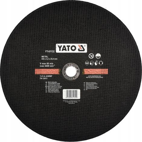 METALL-TRENNSCHEIBE 355x3,2x25,4MM FÜR YT-82180 YT-61132 YATO