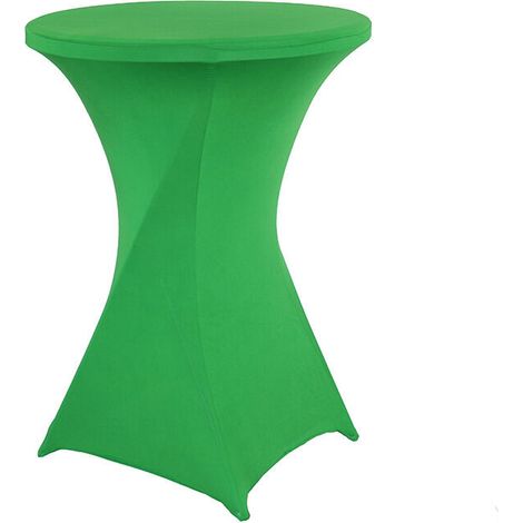 Housse de Table de bistrot - Mange Debout - Deco Cocktail - Stretch Spandex (vert) 60cm×110cm (1/5)