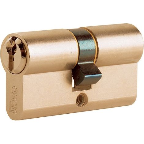 Cylindre double profil Iseo 8209.28.33 61 mm (28 + 33) laiton 3 clA s (1/3)