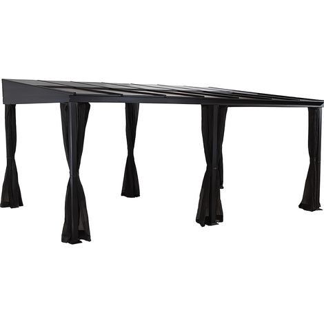 Sojag Terrassenüberdachung St. Barthelemy 12x16, anthrazit, 362 x 483 x 240 cm (L x B x H), Aluminium