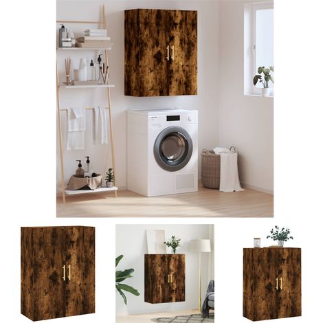 The Living Store Wandschrank Räuchereiche 69,5x34x90 cm -  Sideboards (1/5)