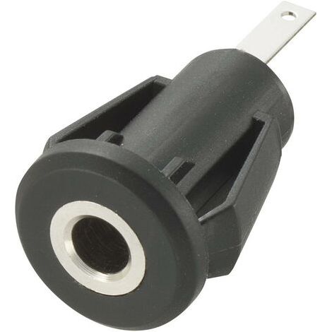 Jack 3.5 mm embase femelle, verticale TRU COMPONENTS 718672 Nombre de pôles: 2 mono noir 1 pc(s) S849741 (1/3)