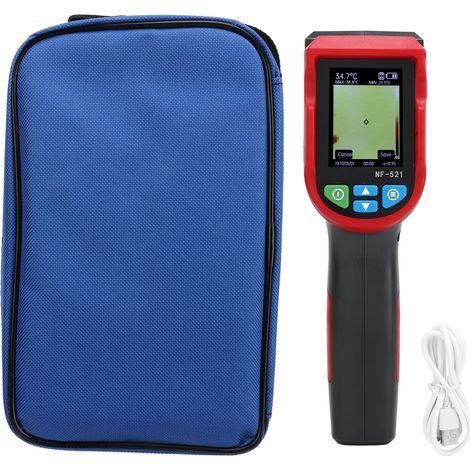 Caméra thermique portative haute résolution, boîtier PP, écran TFT 2,4 pouces, imageur infrarouge pour diagnostic électrique et bâtiment (1/5)