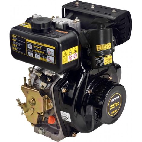 Motore completo LONCIN D230F 227 cc diesel albero orizzontale conico diametro 23-18 mm