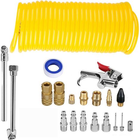 [Yuexinghui] Lot de 20 souffleurs d'air pneumatiques 1/4" NPT avec tuyau PE / Souffleur d'air