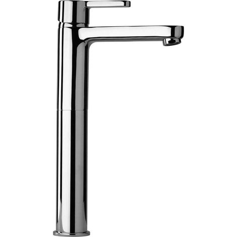 Miscelatore lavabo alto 310 mm con bocca lunga Paini Arena 92CR211LLBLSR Cromo - Piletta clic clac 1"1/4 (1/5)