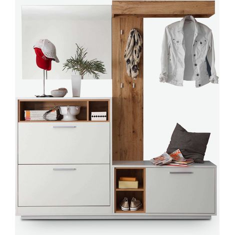Milani Legno laminato - Marrone chiaro / bianco (1/5)