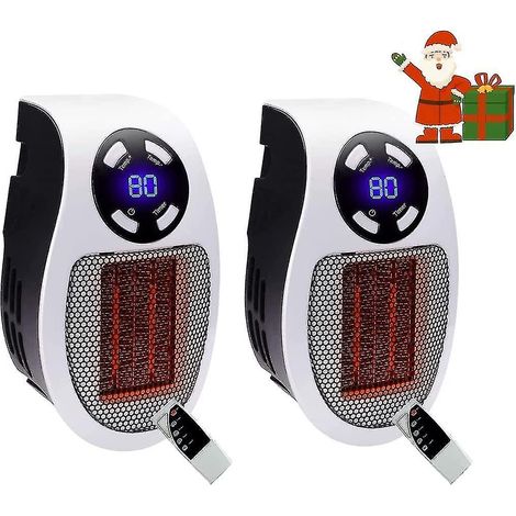 CREA 500 Watts Ceramic Fan Heater Mini Fan Heater Economical Portable Space Heater Plug-in Heater With (1/2)