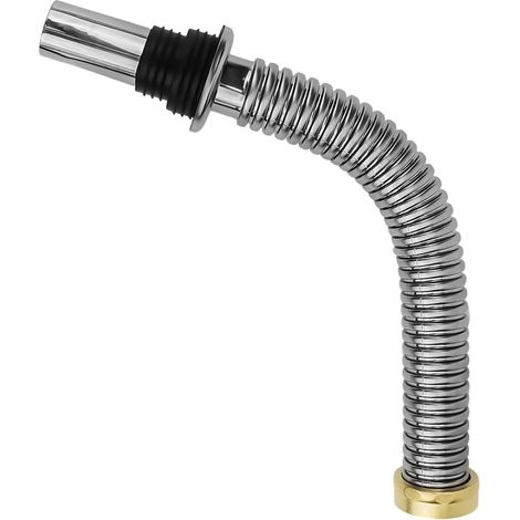 Siphon d'évier en acier inoxydable, flexible et résistant à la chaleur, 40 cm/60 cm de long (40 cm) (1/5)