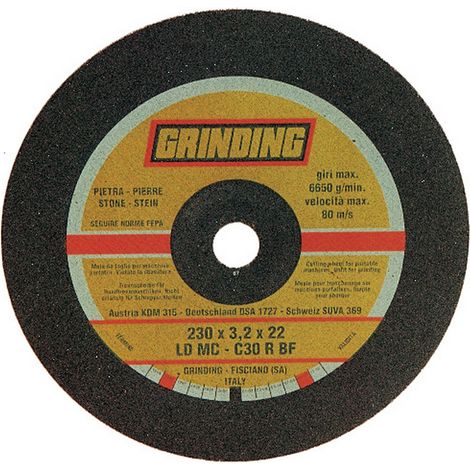 25PZ GRINDING DISCO PER MARMO DIAMETRO 230 MM SPESSORE 3,2MM (1/2)