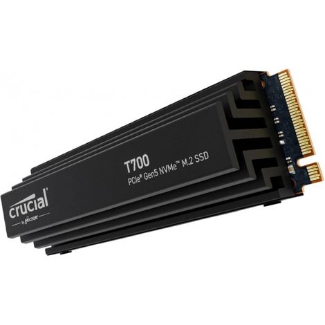 Crucial T700 with heatsink 2TB PCIe Gen5 NVMe M.2 SSD