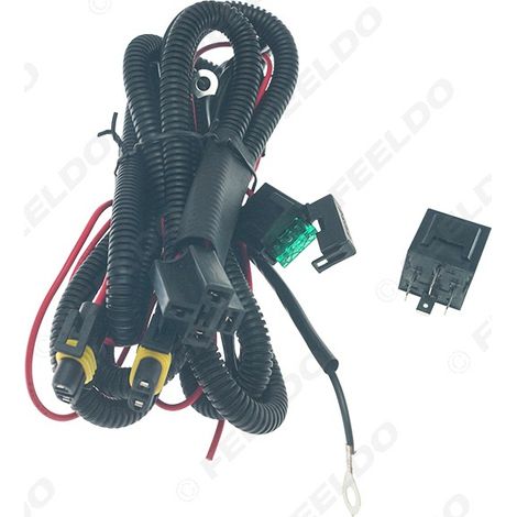 Faisceau de câblage pour phares LED H11, faisceau de câblage pour relais de feux antibrouillard avant, faisceau de câblage d'extension pour feux antibrouillard H11