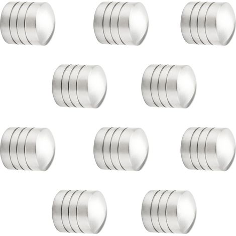10er Pack - Möbelknopf EK02 Ø 25 mm Edelstahl gebürstet Möbelknauf von SOTECH (1/5)