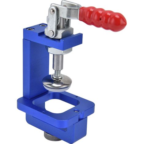 Perceuse à bois Gabarit de Perçage Aluminium Bleu Rouge Poinçon Guide pour Placard 35mm (1/5)