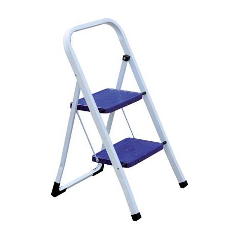 SGABELLO ALADINO DOMUS  ACCIAIO VERNICIATO GRADINI 2 H.MM 450