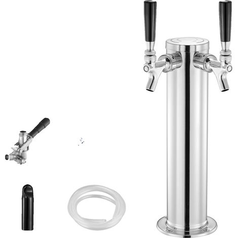 Distributeur de bière, robinet unique, régulateur à double manomètre, 2 robinet S (1/2)